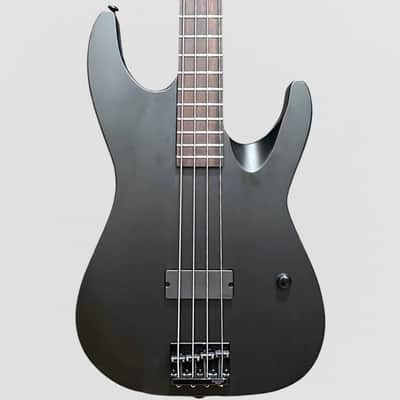 ESP LTD M-4 Black Metal 4 String Electric Bass Guitar - Satin Black image 1