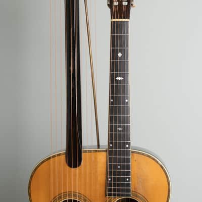 Stahl 10 Sub-Bass Harp Guitar, made by Larson Brothers, c. 1912, NO CASE case. image 8