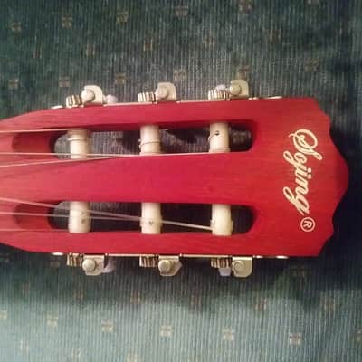 Sojing Electric/Acoustic Classical Guitar Cherry Matte Finish - New image 15