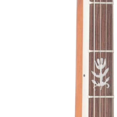 Washburn Americana 5-String Resonator Banjo w/ Floral Fingerboard Inlay image 6