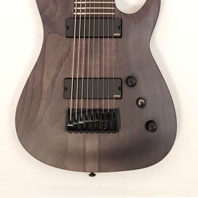 Agile 9 String Electric Guitar 30" Scale Septor Elite 930 EB EMG-X Charcoal image 1