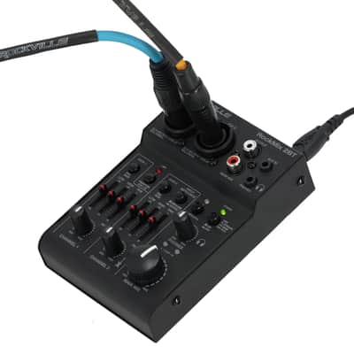 Rockville RockMix 2BT 2 Channel USB Interface Mixer, 2-way Bluetooth For Podcast image 5