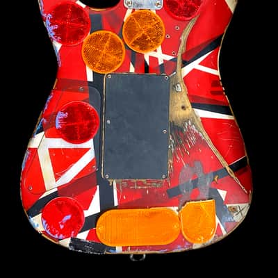 EVH Striped Series Guitar with the Frankenstrat mod Frankenstien like EVH 2018-2019 Black & Red, Whi image 9