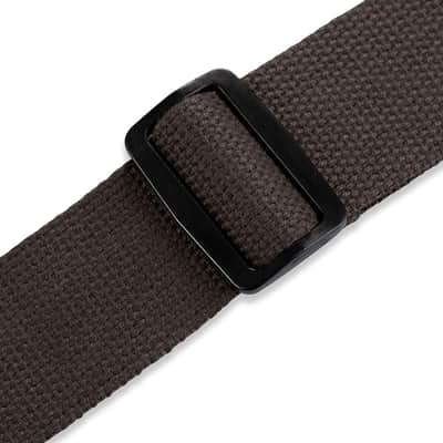 Levy's Leathers Signature Series Cotton XL Guitar Strap - Brown (MSSC8-XL-BRN) image 3