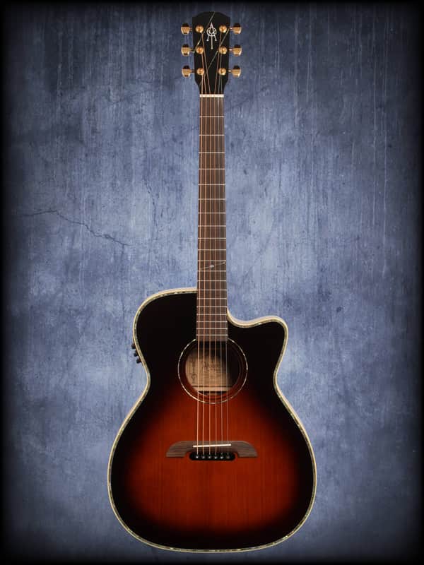 Alvarez WY1TS Yairi Folk Cutaway with Electronics Tobacco Sunburst image 1