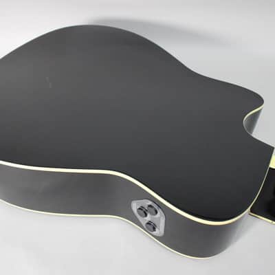 Yamaha FGC-TA TransAcoustic Dreadnought Cutaway Acoustic-Electric Guitar Black image 13