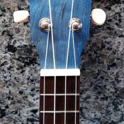 Ohana Model SK-15W BL Blue Soprano Size All Willow Wood Ukulele - FREE Gig Bag image 4