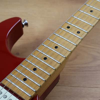 1990 Charvel Jackson Japan DK-065-SSH Dinky Superstrat (Red) image 5