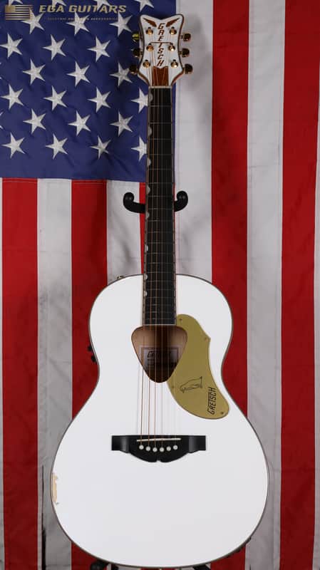Gretsch G5021WPE Rancher Penguin Parlor Acoustic/Electric - White image 1