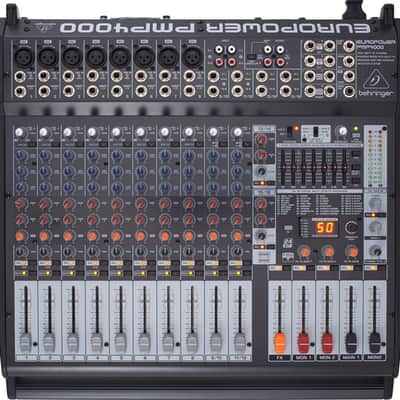 Behringer Europower PMP4000 1600-Watt 16-Channel Powered Mixer image 4