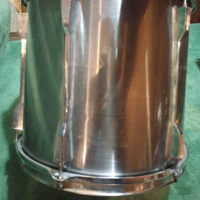 Tama Rockstar (Made in Japan) 13"(diameter) x12"(depth) Rack Tom 1980's - Brushed Misty Metal image 4
