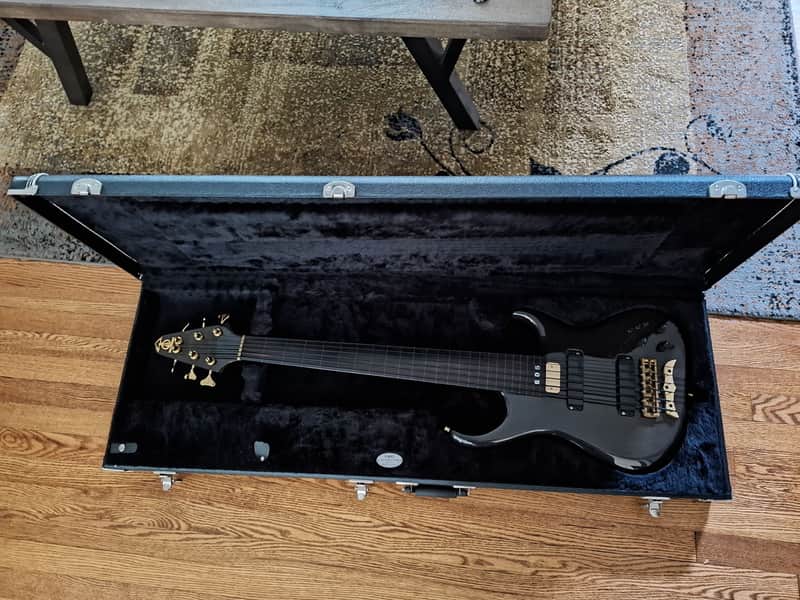Alembic Europa 6-String Bass 1994, Fretless - Translucent Black image 1