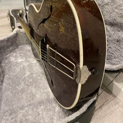 Juwel Vintage Archtop Guitar From 1950 Walnut Brown image 16