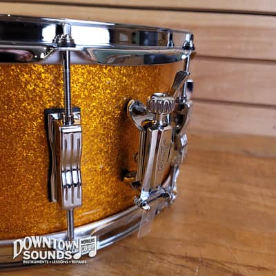Ludwig Classic Maple Snare Drum - 6.5"x14", Gold Sparkle image 3