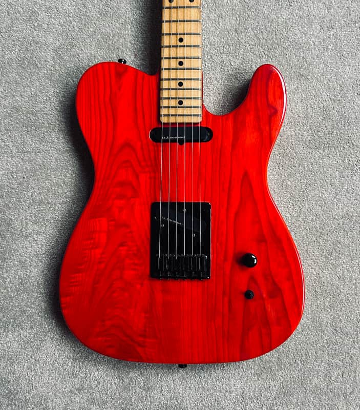 2000s Fernandes TE-85T Ash Telecaster MIJ - Takuya Signature Japan Transparent Red image 1