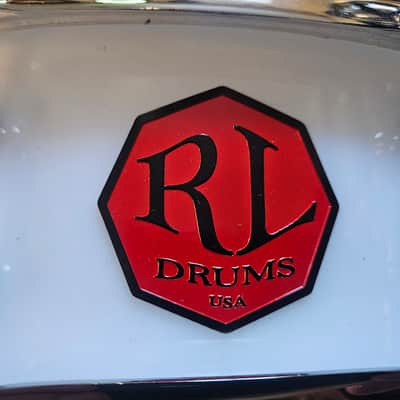 RL Drums White Acrylic 14"x 4" snare drum image 2