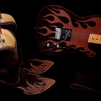 Hamer T 51 1991 Custom Leather. Only 1. Built For Bill Kaman, II. Very Rare. Collectible.  Boots. image 22