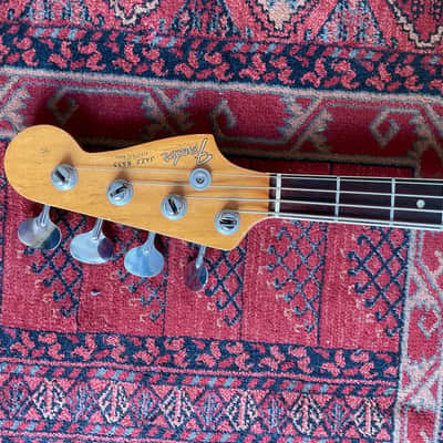 Fender Jazz Bass 1966 - Sonic Blue refin image 4