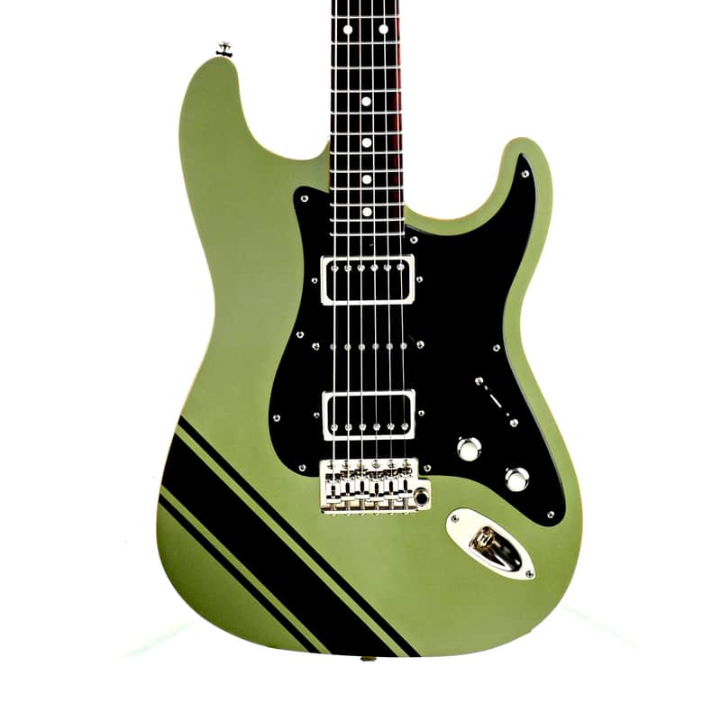 Tuttle Tuned S Star Lime Racing Stripe Guitar #719 image 1