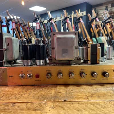 Marshall JMP 1959 Super Lead 2-Channel 100-Watt Guitar Amp Head 1973 Factory Purple Signed by Jim Marshall image 12