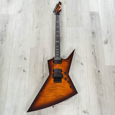 Mint Dean USA ZERO Floyd Guitar, Ebony Fretboard, Flame Maple Top, Fishman Fluence Modern Set, Tiger Eye image 3