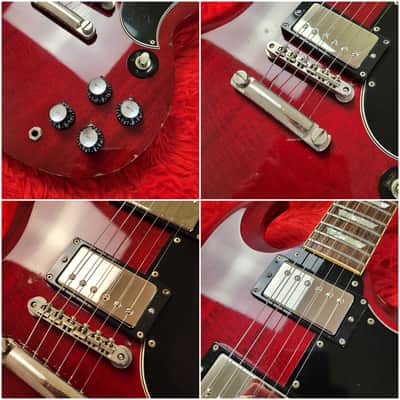 1990's Burny RSG-65 '63 (RSG-60 '63) Revival Series SG Standard - Cherry Red - Made In Japan MIJ image 4
