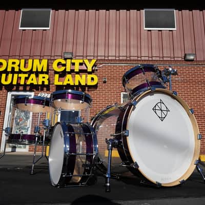 Dixon Artisan Select Proto - Maple/Acrylic 5pc Shell Pack - Deep Purple Sparkle Lacquer  | 12, 14, 14, 16, 22" image 13