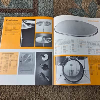 Vintage 1973 Premier Full-Line Drum Catalog! Rare, Original Case Candy, Paperwork! image 10