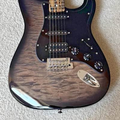 RARE 2019 Fender® QMT Pale Moon Ebony Stratocaster With Case & Candy NEAR MINT! image 2