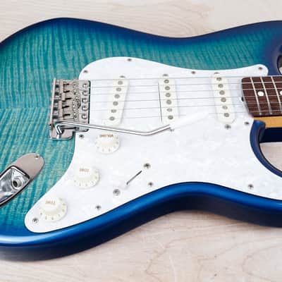 Fender Limited Edition ST-62 FMT Stratocaster Reissue MIJ 2013 Blue Flame Japan w/ Bag image 4