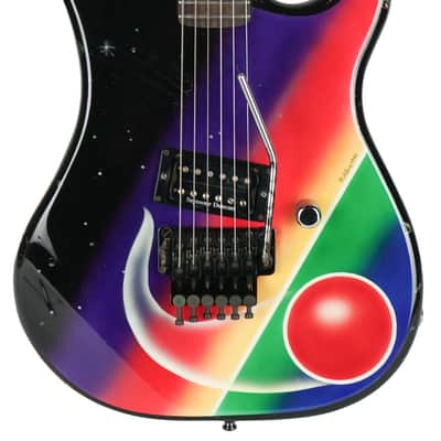 1980's Kramer Baretta USA Kline Fantasy Series Galactic Rainbow Graphic image 2