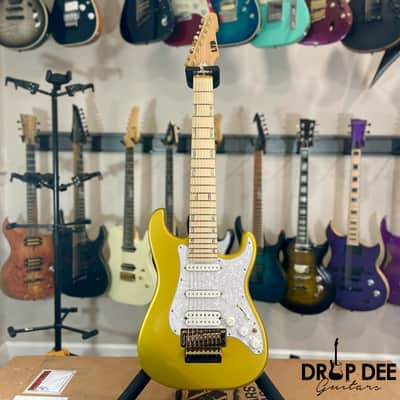 ESP LTD Javier Reyes Signature JRV-8 8-String Electric Guitar w/ Case-Metallic Gold image 2