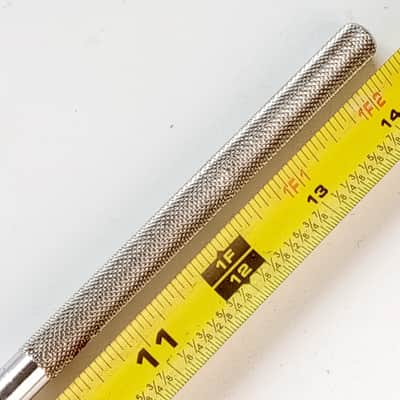 3/8"x 14 3/8" Straight Floor Tom Drum Leg Diamond Knurling Chrome Plated Vintage image 2