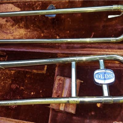 Olds Ambassador Trombone, USA, Brass with Case and Mouthpiece image 16
