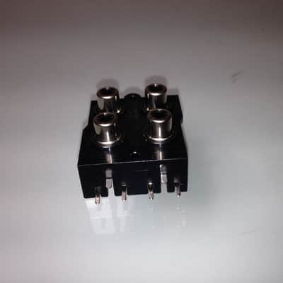Unbranded RCA Panel-Mount Female Audio Connectors Quad PCB Solder 2000 Black image 2