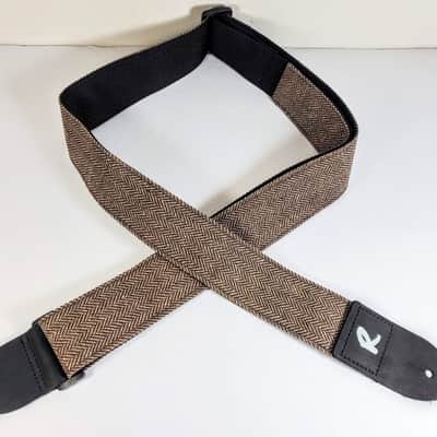 Brown and Black Tweed Guitar Strap -Tweed Guitar Strap- Vintage Tweed -Durable Guitar Strap-Guitar image 3