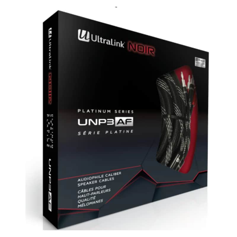 Ultralink Noir Platinum Series UNP3AF Audiophile Caliber Speaker Cables (10' / 3M) image 1
