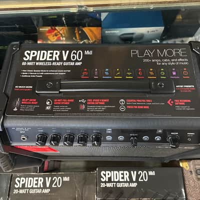 Line 6 Spider V 60 60-Watt 1x10" Digital Modeling Guitar Combo 2016 - 2018 - Black image 3