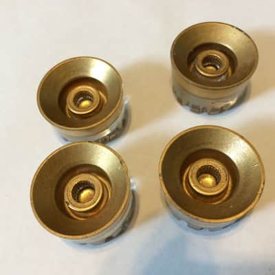 Four Genuine Gibson Gold Ridged Speed Grip Guitar Knobs~Original Les Paul, SG image 2