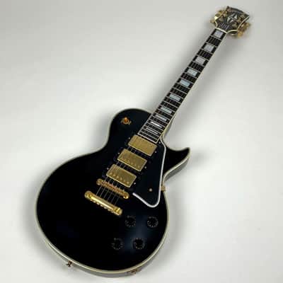 Gibson Les Paul Custom triple pickup '57 Reissue Black Beauty with gold hardware, original Custom Shop case , and Gibson Cert and tag image 3
