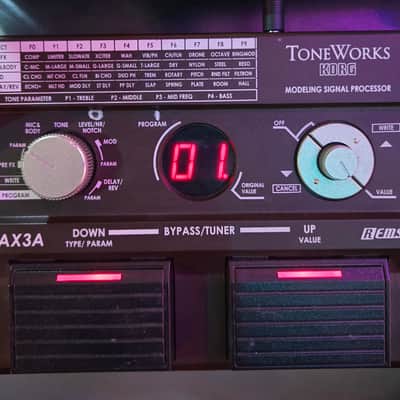 Korg Toneworks AX3A Acoustic Guitar Modeling Signal Processor 2000s - Black image 1