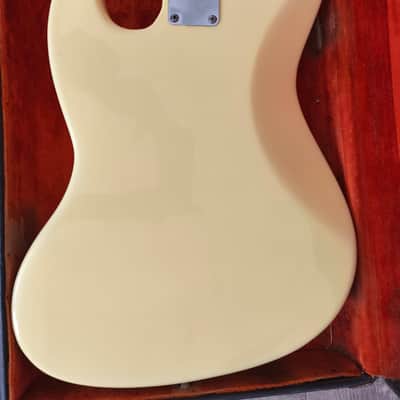 Fender Jazz Bass 1965 Refinish Olympic White ALL ORIGINAL PARTS image 6