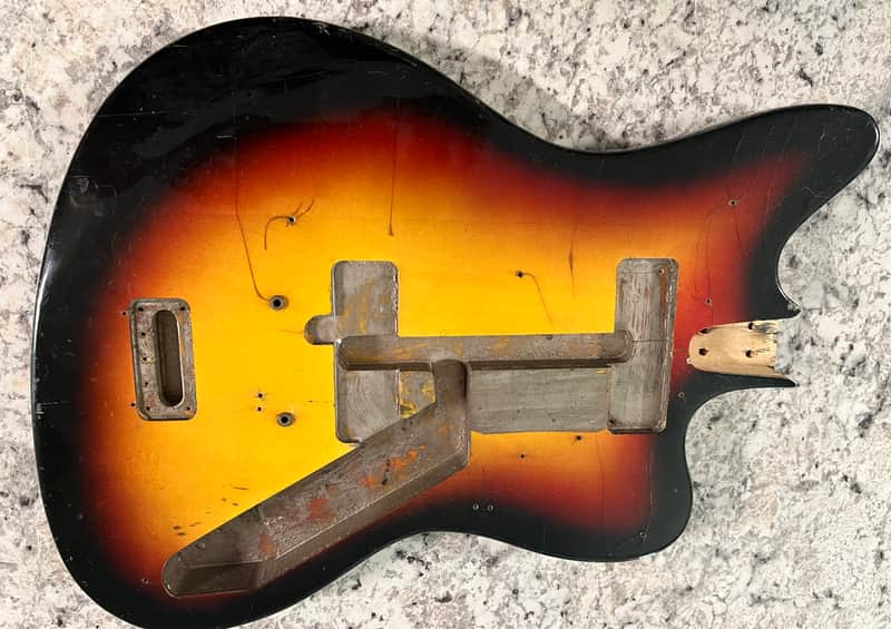 Vintage 1960’s Framus Strato BASS Guitar body image 1