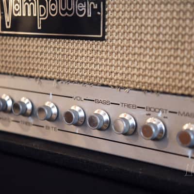 Vampower MK1B 100 Watt Guitar Amplifier Head - Vintage 1970's & Rare! image 6