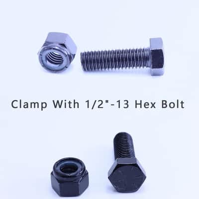 2″Heavy Duty Truss Clamp, 1102lb(500KG) Aluminum Stage Lighting Clamps, Fits 1.5″-2″(38-52) mm Truss DJ Lights Clamp With 1/2″-13 Hex Bolt for Moving Head Par Lights, 2 Packs. image 2