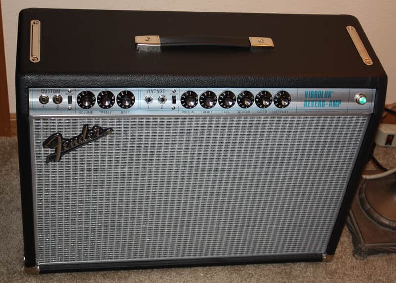 Fender '68 Custom Vibrolux Reverb Tube Combo Amp 35-Watt 2x10" Greenbacks 2016 image 1