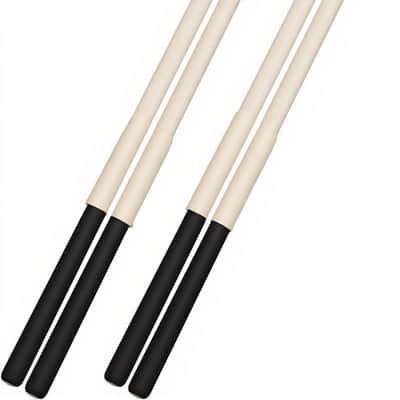 Drum Sticks for Drums, Natural Solid Wood丨Weight Balanced丨Non-Slip Grip, Live Performance & Drum Kit Practice Accessories, Percussion Drumsticks for Professional Beginner 2 Pairs image 1