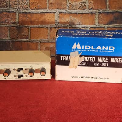 Midland 22-251 Transistorized Mike Mixer w/ Original Box Bild 1