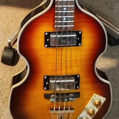 Beautiful  2013 Epiphone Viola - Borwn Sunburst with "HOFNER MODIFICATIONS" image 1