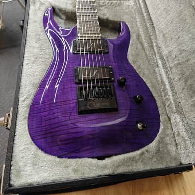 ESP LTD SH-7 Evertune Brian (Head) Welch Signature See Thru Purple image 4